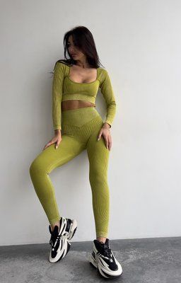 Спортивний костюм Open-up 2113 оливковий 2113-оливковий-s фото