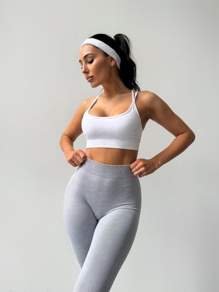 Безшовні жіночі лосини з мікрофібри з push-up ефектом Blaze 1123 сірий 1123-сірий-s фото