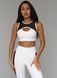 Женский ТОП спортивный Bliss с сеткой из бифлекса - 993020 белый 993020-білий-xs фото 9