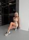 Жіночий спортивний комплект Flex з шортами та топом 2413 кремовий 2413-кремовий-s фото 3