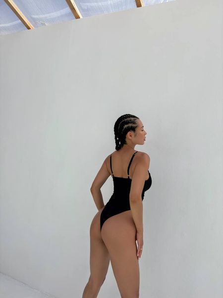 Жіночий суцільний купальник 40527 чорний 40527-чорний-xs-s фото