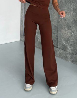 Жіночі лосини кльош Flex з мікрофібри 1300 шоколад 1300-шоколад-s фото