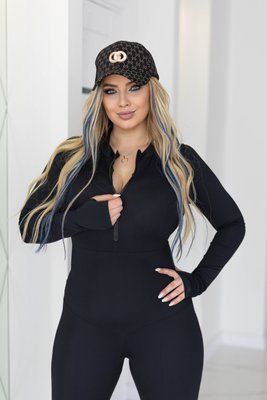 Спортивний комбінезон Catwoman з біфлексу 1150-1 чорний 1150-1-чорний-l фото