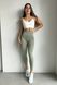 безшовні жіночі лосини з пуш-ап (push-up) з мікрофібри 1100 оливковий 1100-оливковий-s фото 3