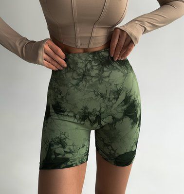 Безшовні шорти Bloom и з пуш-ап (push-up) з мікрофібри - 1005 хакі 1005-хакі-m фото